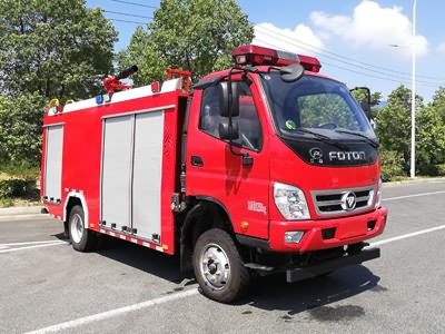 國六福田四驅2.5噸森林泡沫消防車